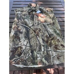 RedHead Mens Realtree AP Camo Sleeveless Button Down Shirt Large NWT Hunting